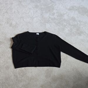 a new day Women's Black Button-Up Cardigan